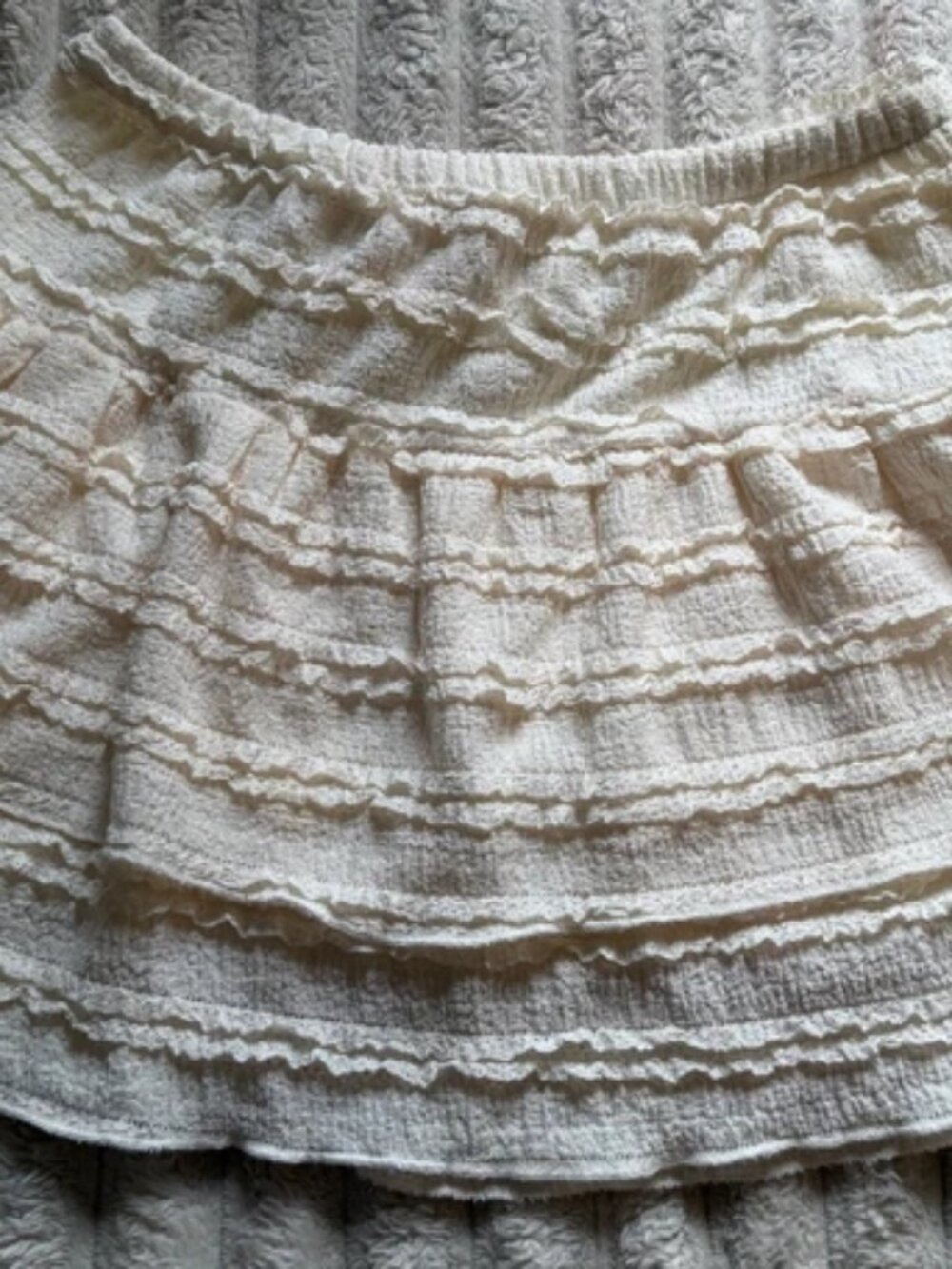Sweet Wind Hook Flower Cake Short Skirt